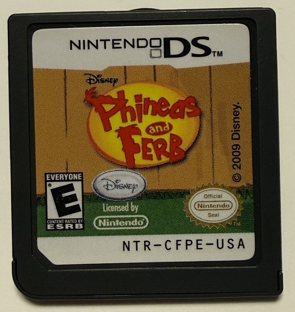 Phineas and Ferb Nintendo DS Disney Children's TV Show Game Clean Works Great